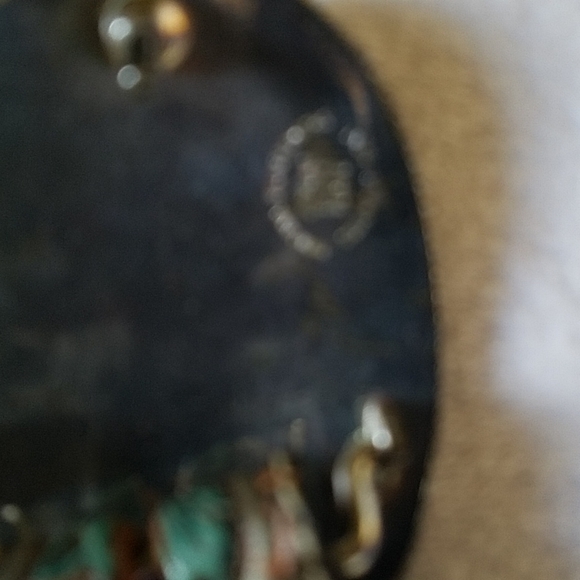 Beautiful Custom Made Leather Belt with Sterling Silver Plated Buckle - Picture 4 of 5